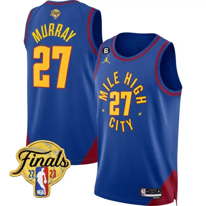 statement edition youth jamal murray denver nuggets nba finals patch jersey collection all stitched 1