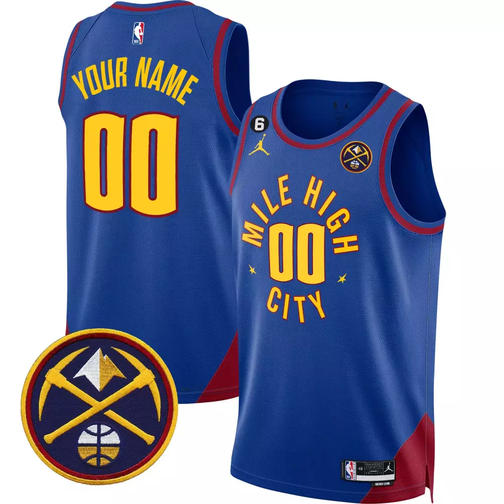 statement men denver nuggets swingman custom jersey all stitched