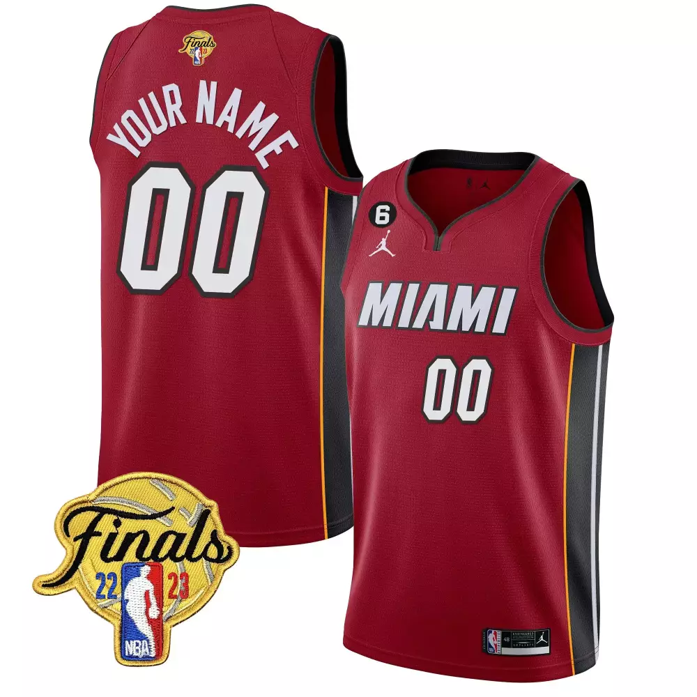 statement men miami heat 2023 finals patch collection custom jersey all stitched