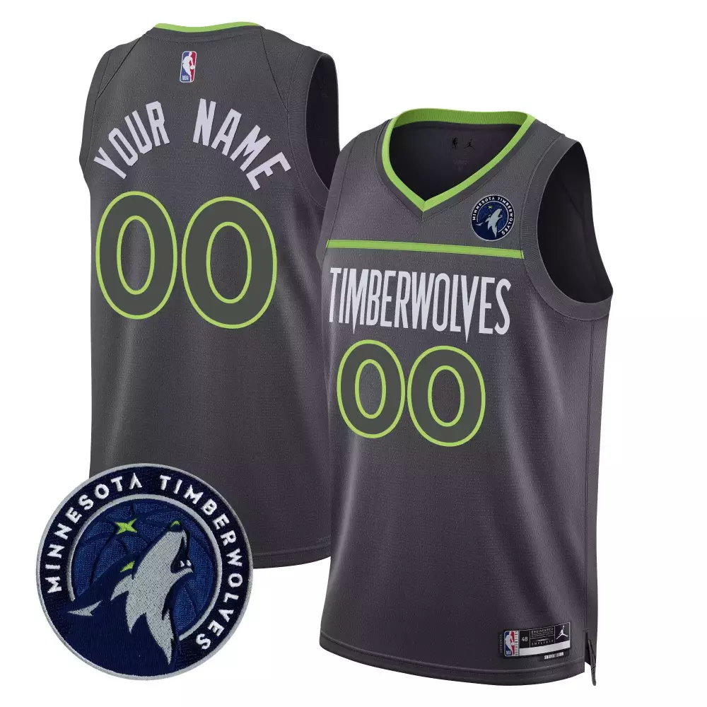 statement men minnesota timberwolves swingman custom jersey v2 all stitched