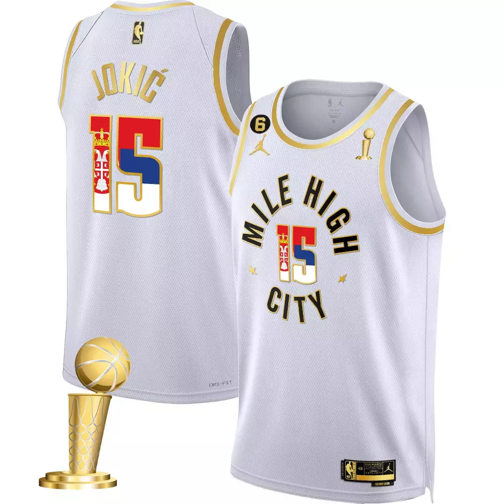 statement white men nikola jokic denver nuggets serbia flag champions jersey all stitched