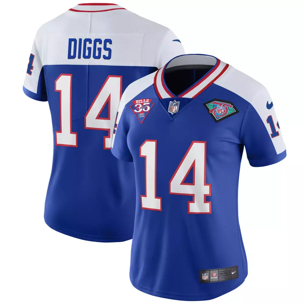 Stefon Diggs Buffalo Bills Women's 1994 Throwback Vapor Jersey | All Stitched Fan Gear | For Women & Youth
