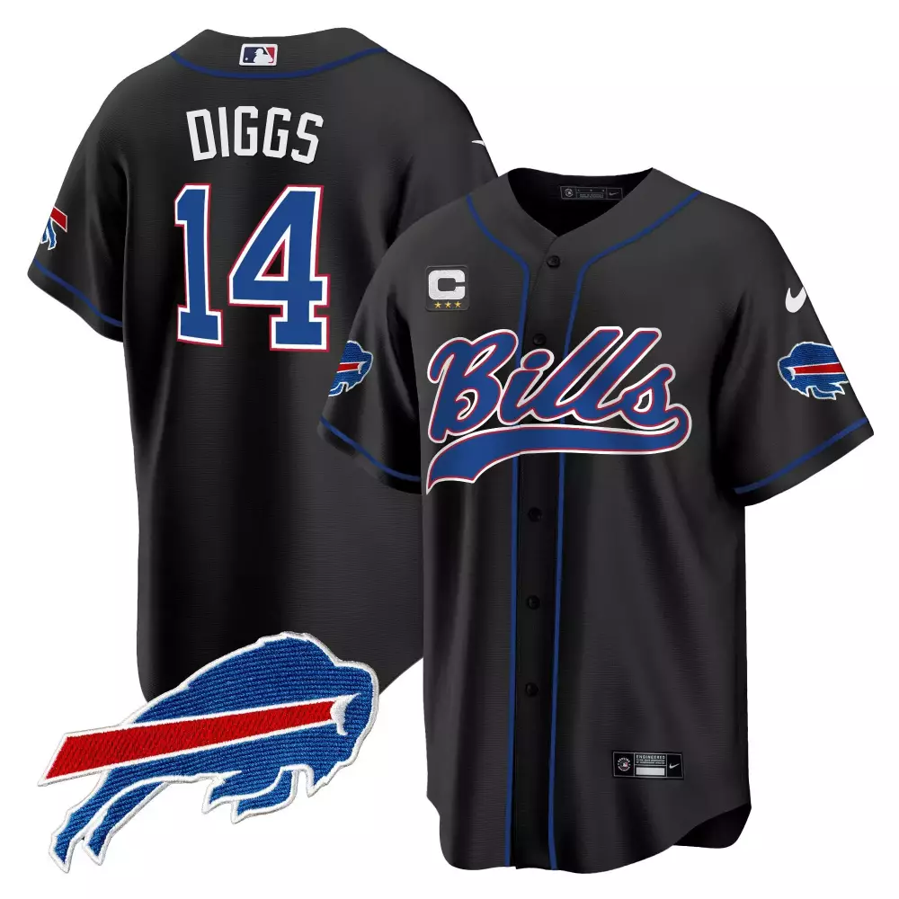 Stefon Diggs Buffalo Bills Baseball Jersey | Stitched Design | Fan Gear for Men, Women & Youth