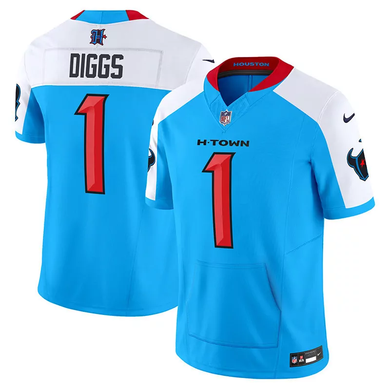 stefon diggs blue alternate mens houston texans 2024 vapor hand warmer jersey all stitched