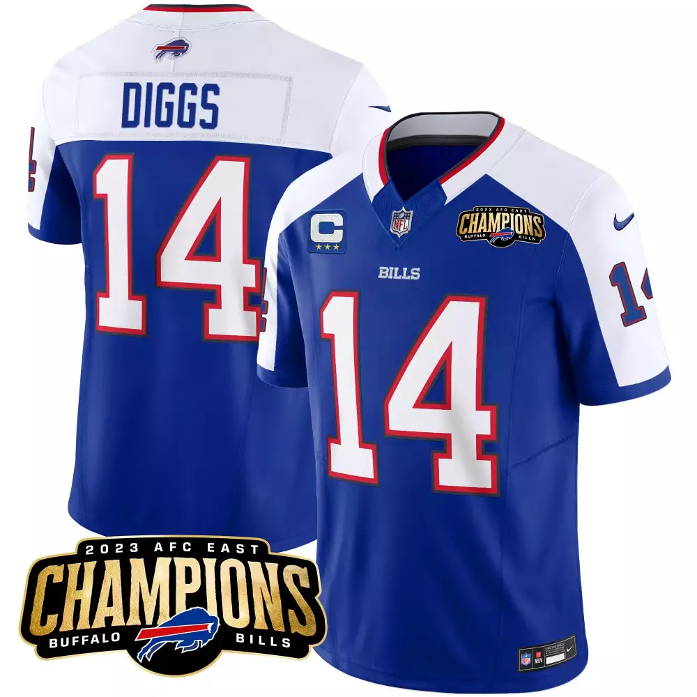 Stefon Diggs Buffalo Bills 2023 AFC East Champions Patch Vapor Jersey | Red | Limited Edition for Men, Women & Youth