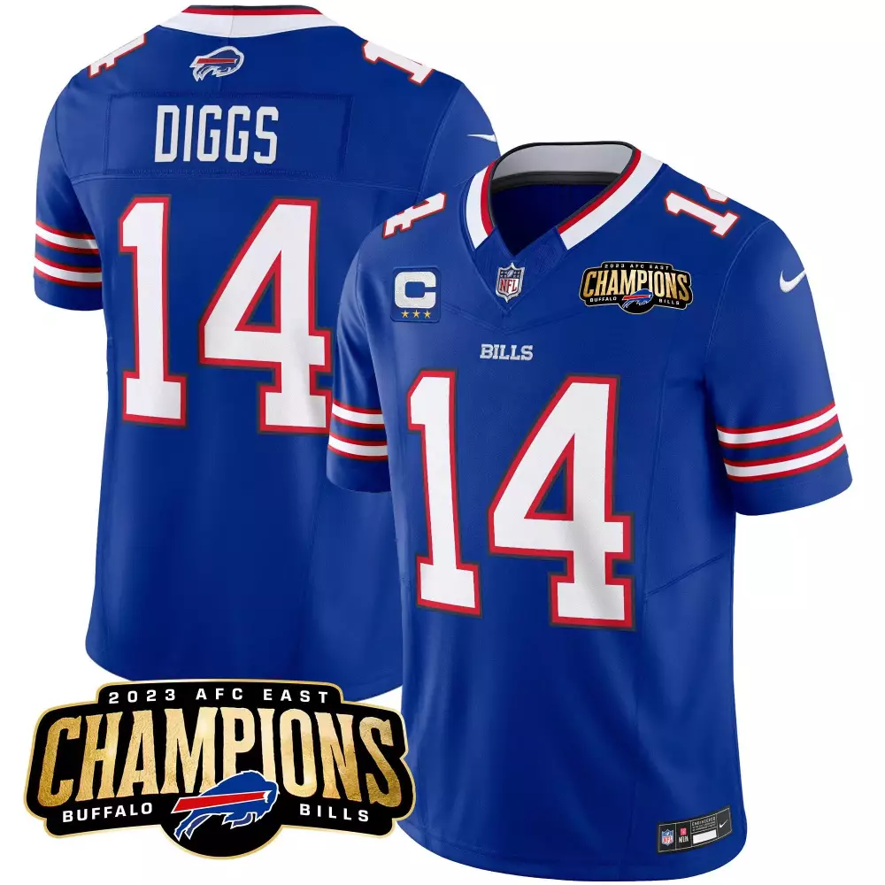 Stefon Diggs Buffalo Bills Royal Gold Vapor Jersey | Stitched Fan Gear | For Men, Women & Youth