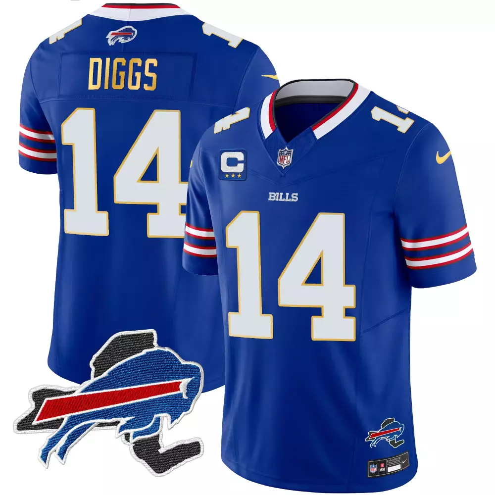 stefon diggs royal mens buffalo bills 60th anniversary patch vapor limited jersey all stitched