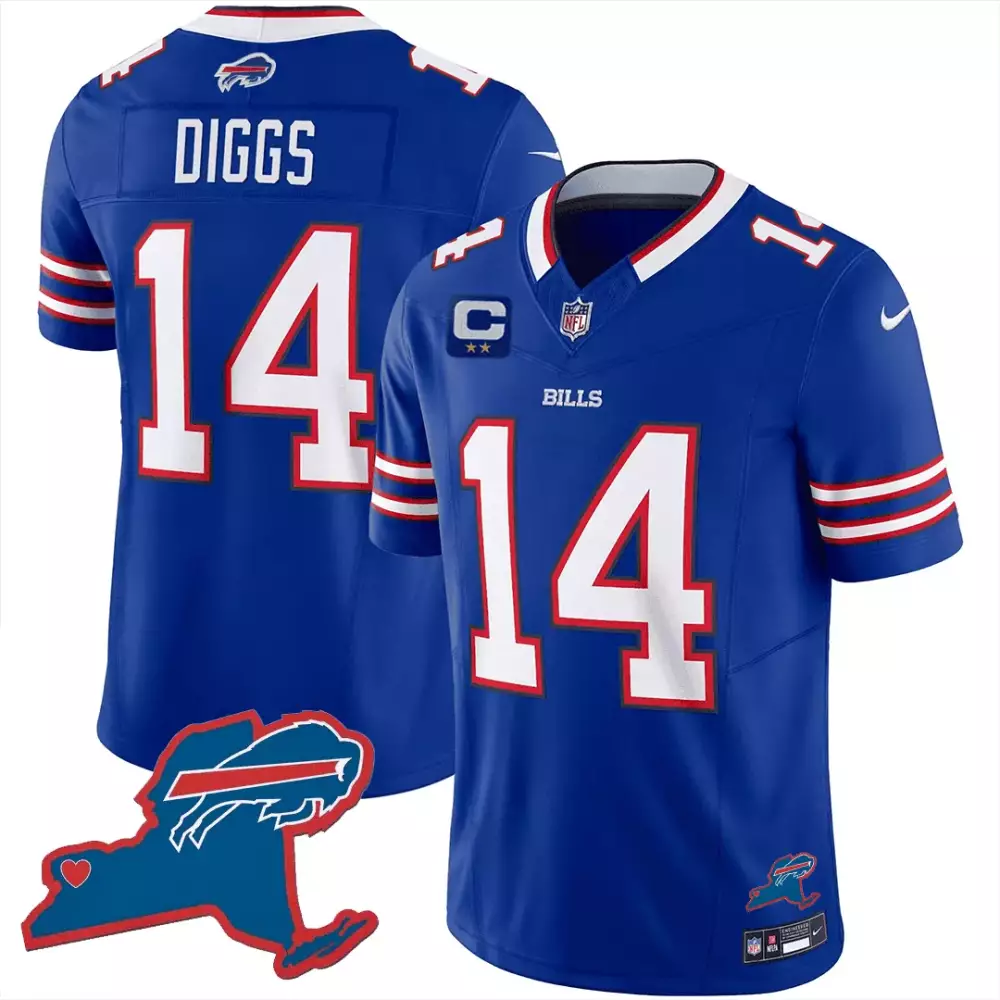 stefon diggs royal mens buffalo bills new york patch vapor limited jersey v2 all stitched
