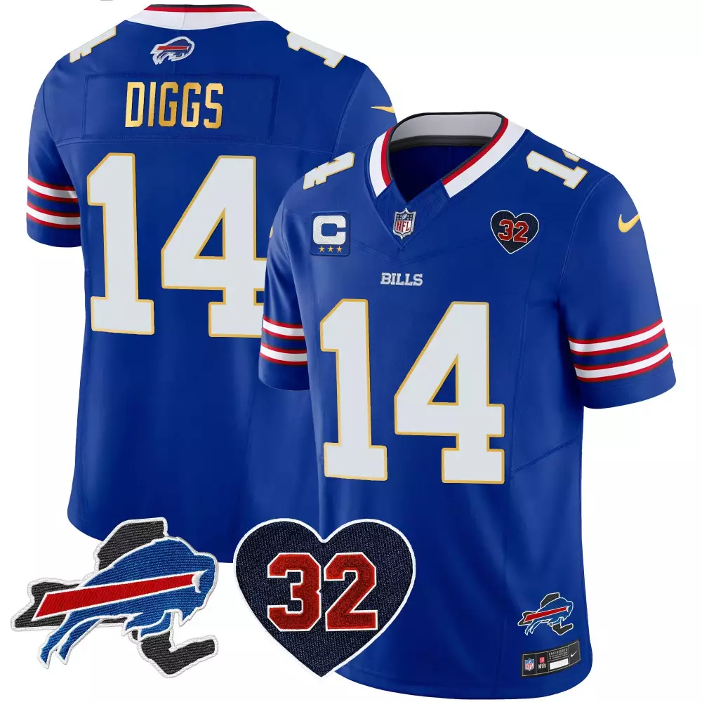 stefon diggs royal mens buffalo bills new york patch vapor limited jersey v2 all stitched