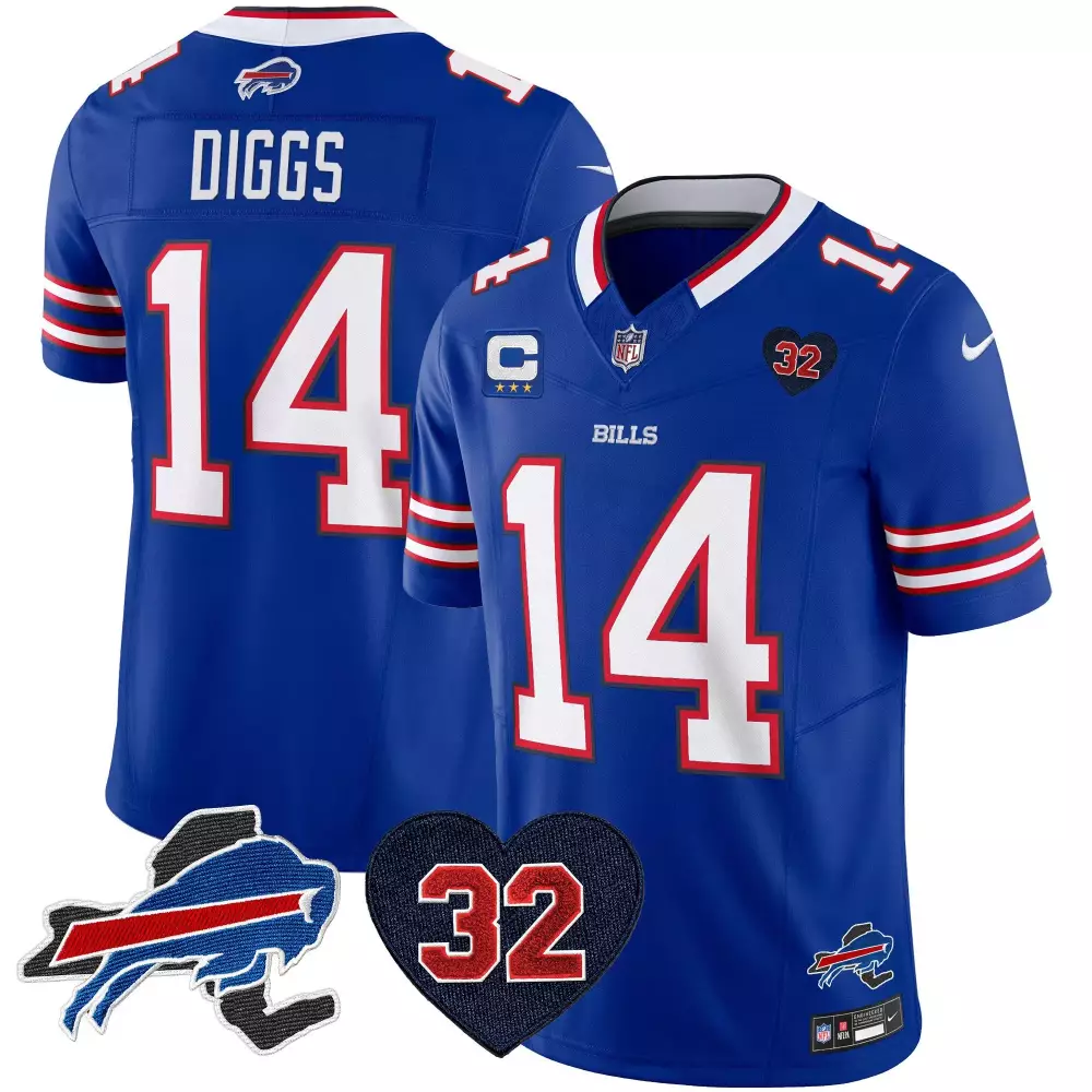 stefon diggs royal mens buffalo bills new york patch vapor limited jersey v2 all stitched