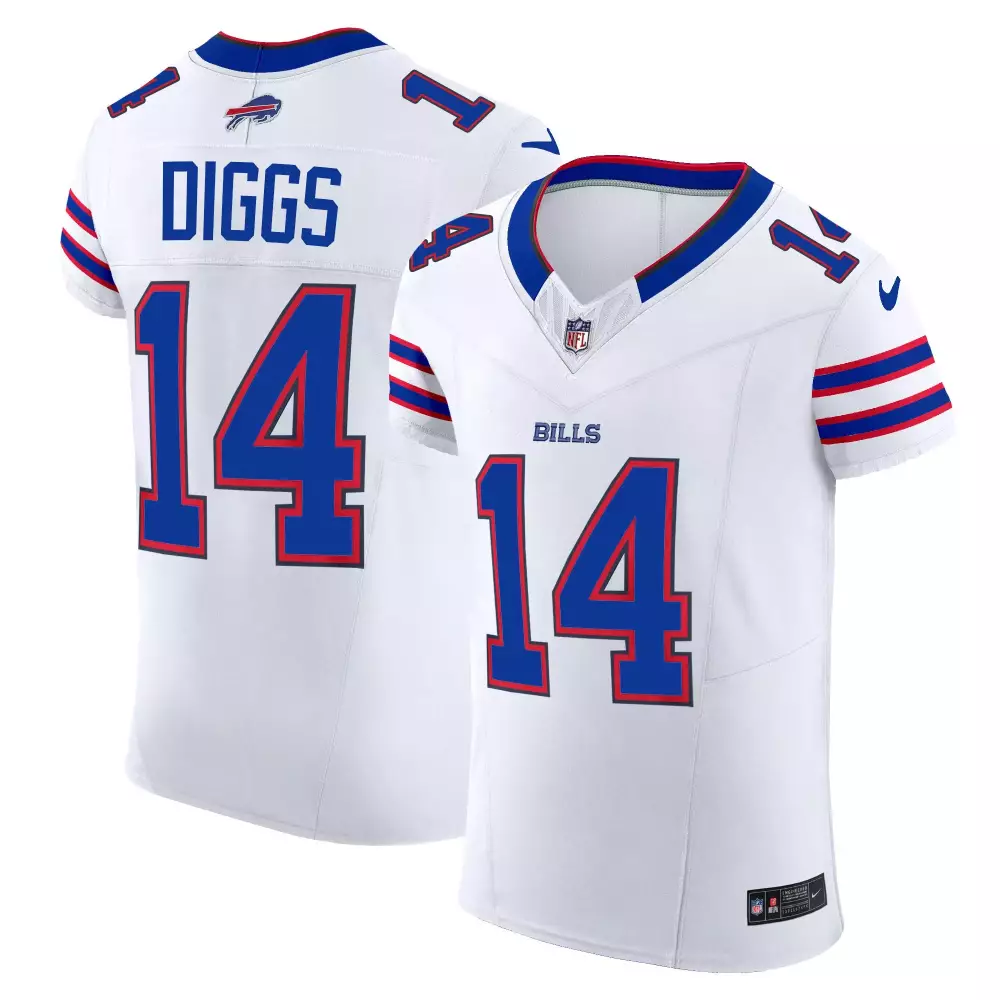 Stefon Diggs White Buffalo Bills Vapor Elite Jersey | Stitched Fan Gear | For Men, Women & Youth