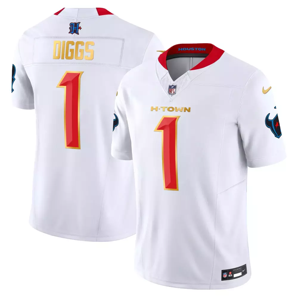 stefon diggs white limited womens houston texans 2024 texas patch vapor limited jersey v2 all stitched