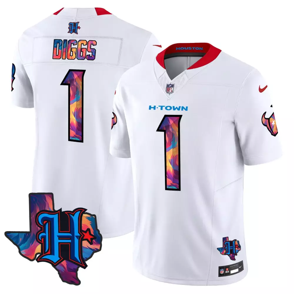 stefon diggs white mens houston texans 2024 special vapor limited jersey all stitched