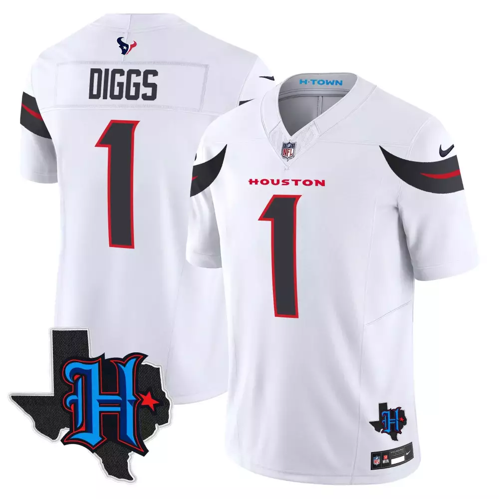 stefon diggs white mens houston texans 2024 special vapor limited jersey all stitched