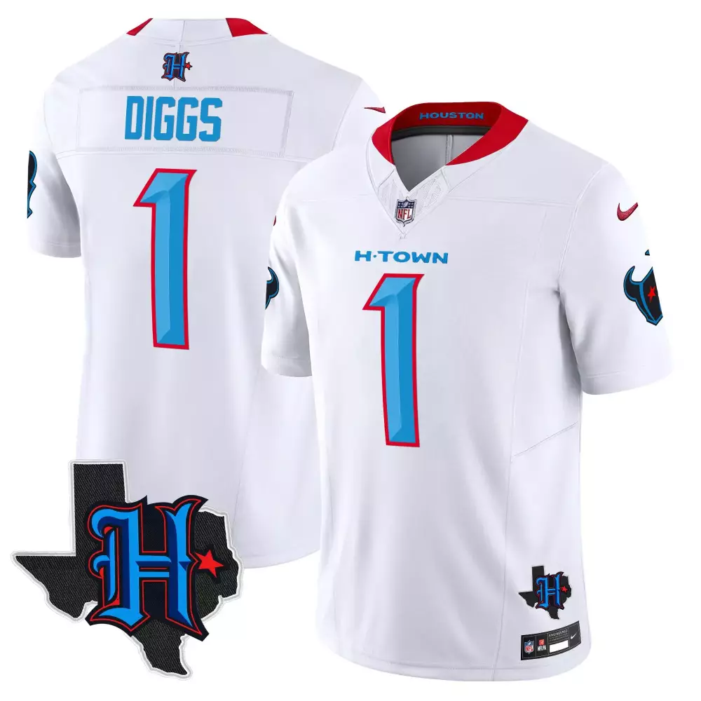 stefon diggs white mens houston texans 2024 special vapor limited jersey all stitched
