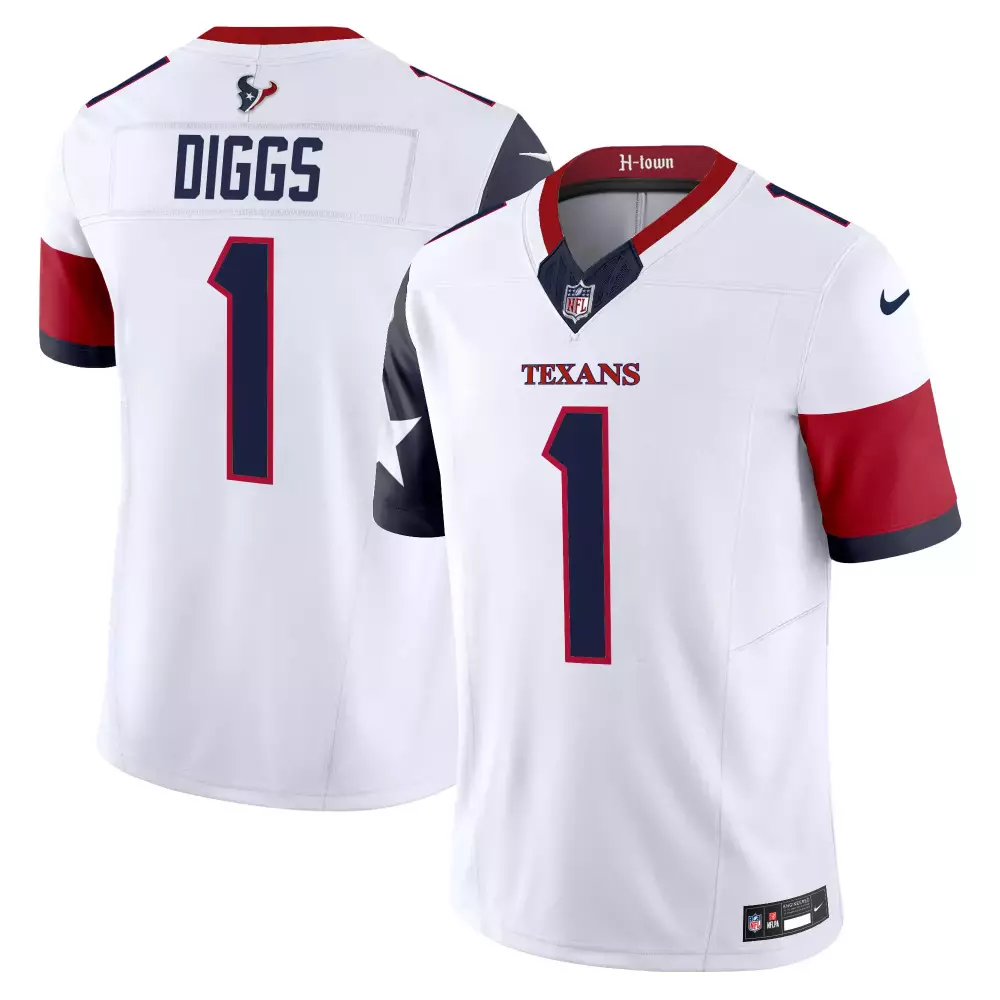 stefon diggs white mens houston texans 2024 vapor limited jersey v5 all stitched