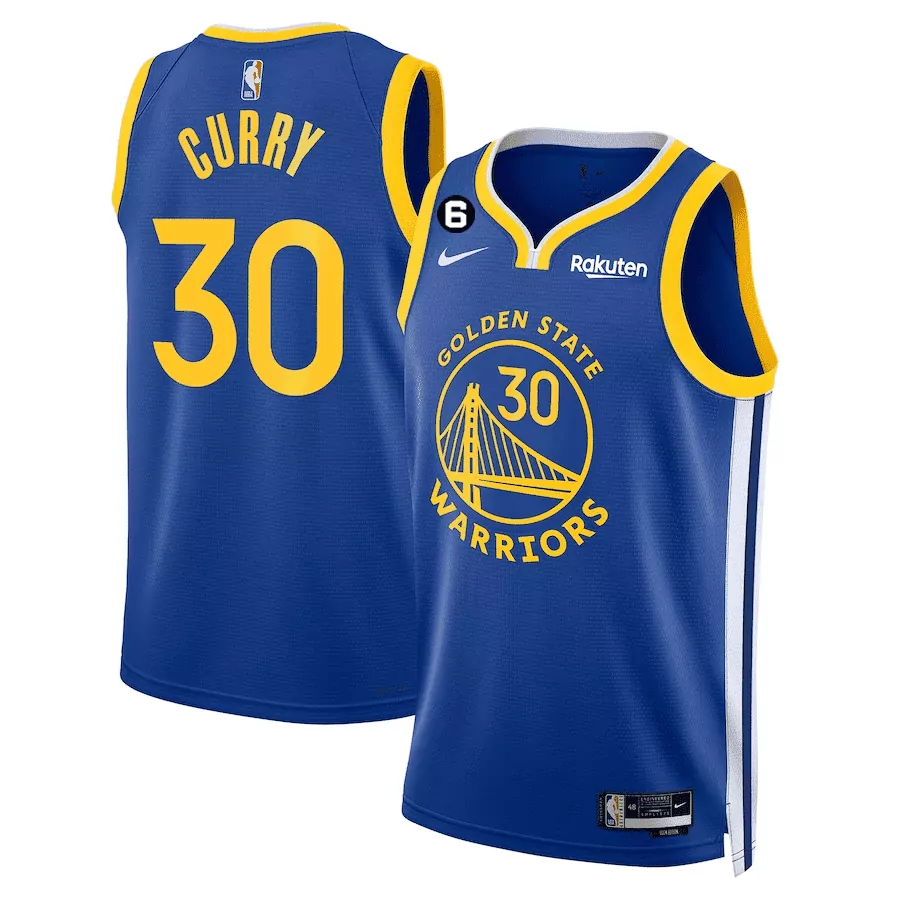 stephen curry men golden state warriors 202223 players jersey icon royal edition all stitched