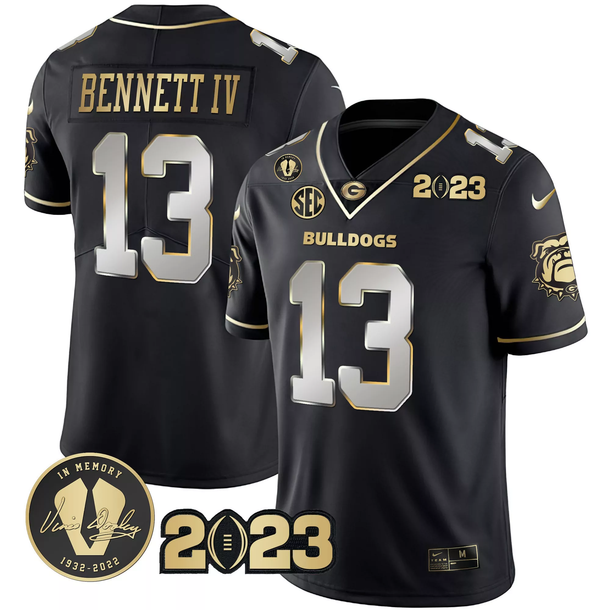 stetson bennett black limited womens georgia bulldogs 2023 vapor jersey georgia map all stitched