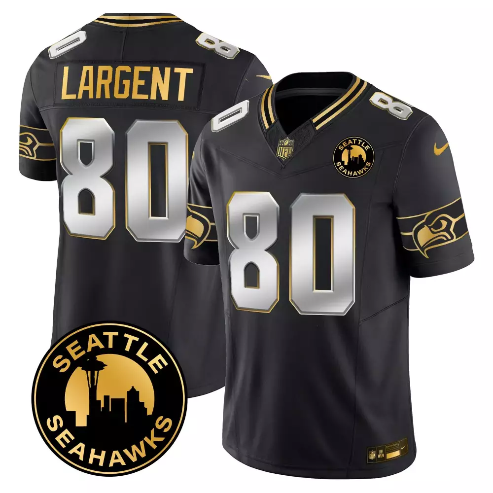 Steve Largent Black Alternate Jersey | Seattle Seahawks Throwback 1976 | Limited Edition Stitched Fan Gear | For Men, Women & Youth