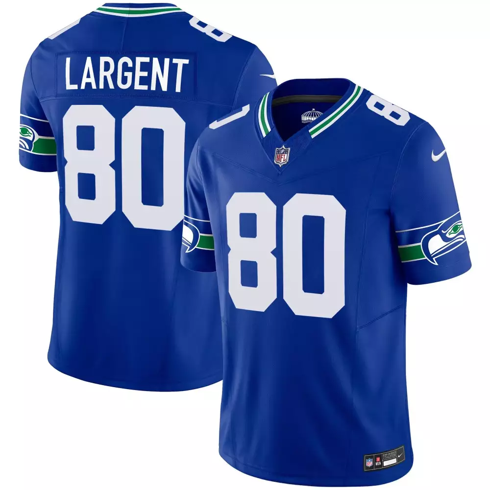 steve largent royal mens seattle seahawks throwback vapor limited jersey all stitched
