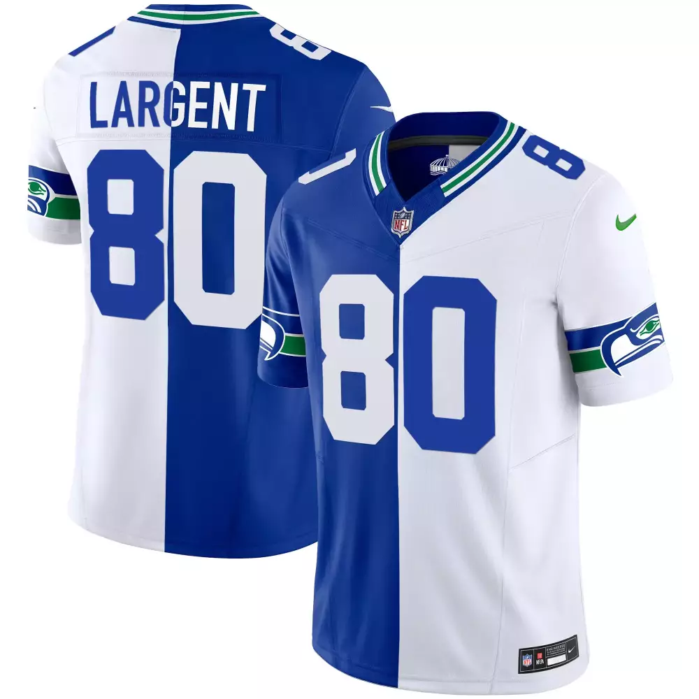 steve largent split mens seattle seahawks throwback gold vapor limited jersey v2 all stitched