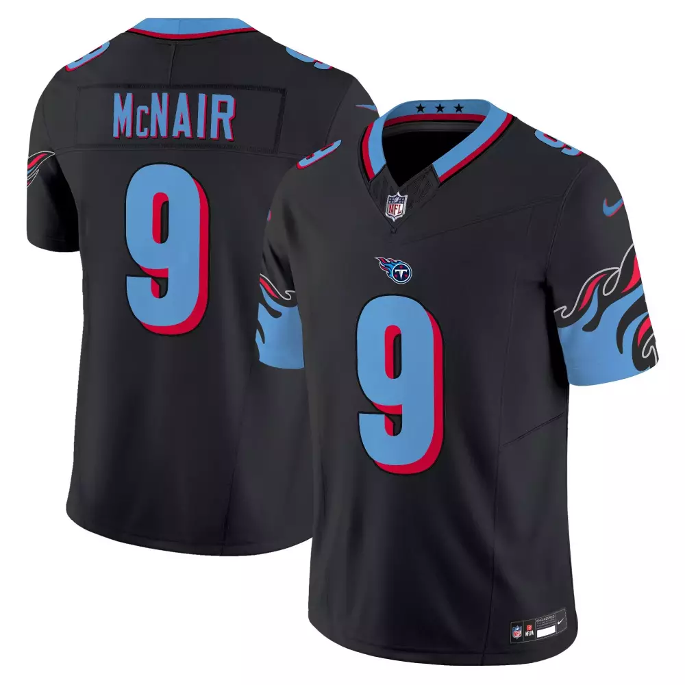 steve mcnair black mens tennessee titans 1997 throwback limited vapor jersey v2 all stitched
