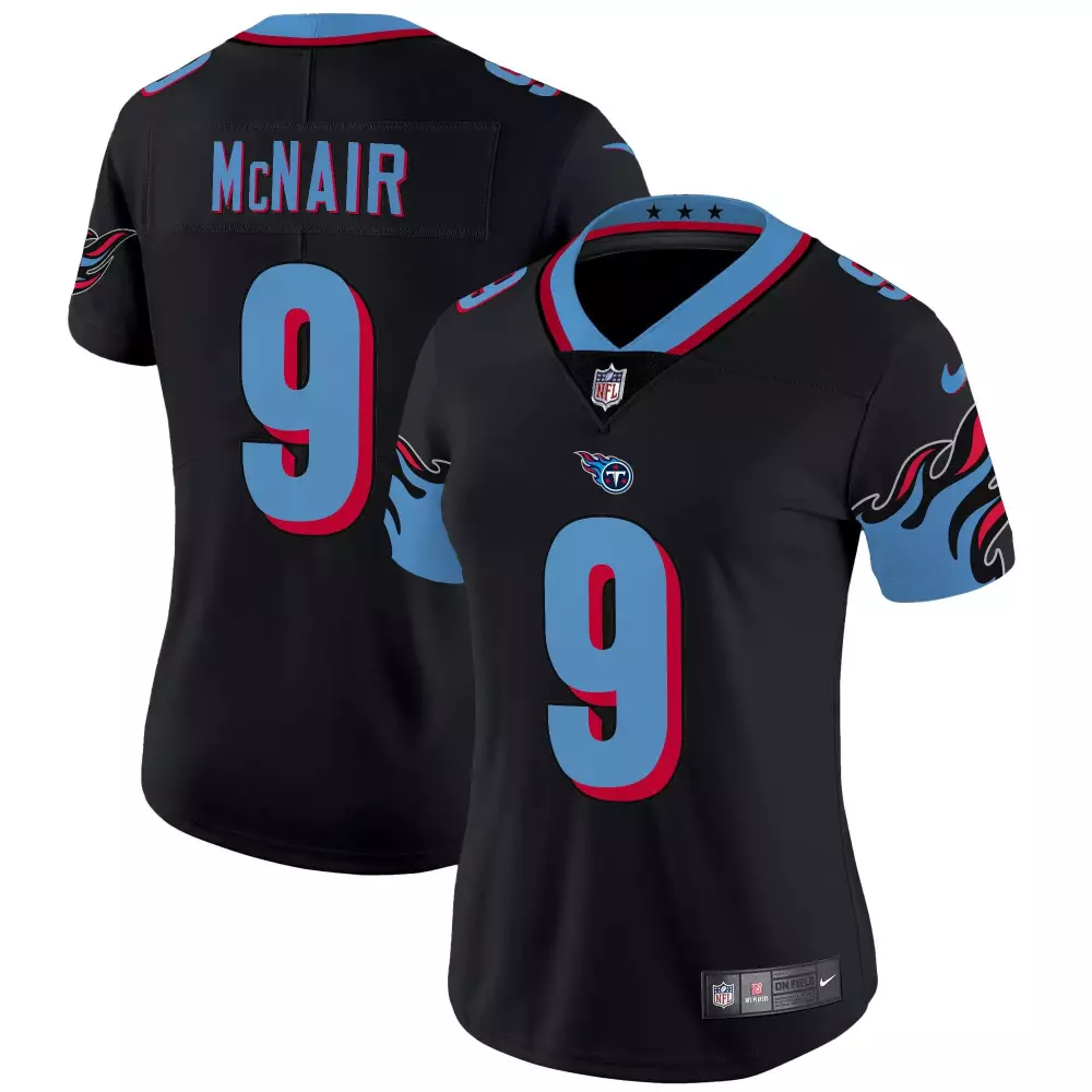 steve mcnair black womens tennessee titans special vapor limited jersey all stitched