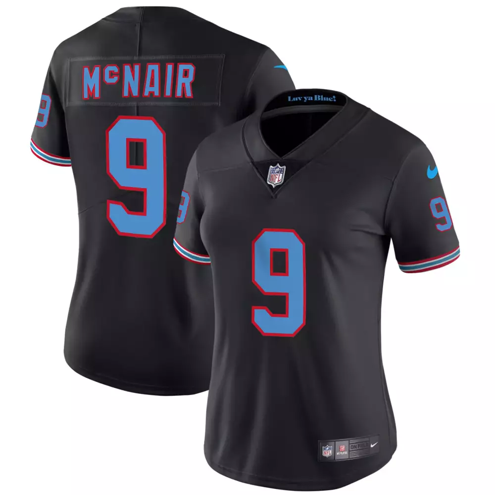 steve mcnair black womens tennessee titans special vapor limited jersey all stitched