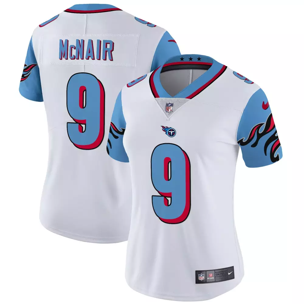 steve mcnair blue sleeves mens tennessee titans throwback limited vapor jersey all stitched