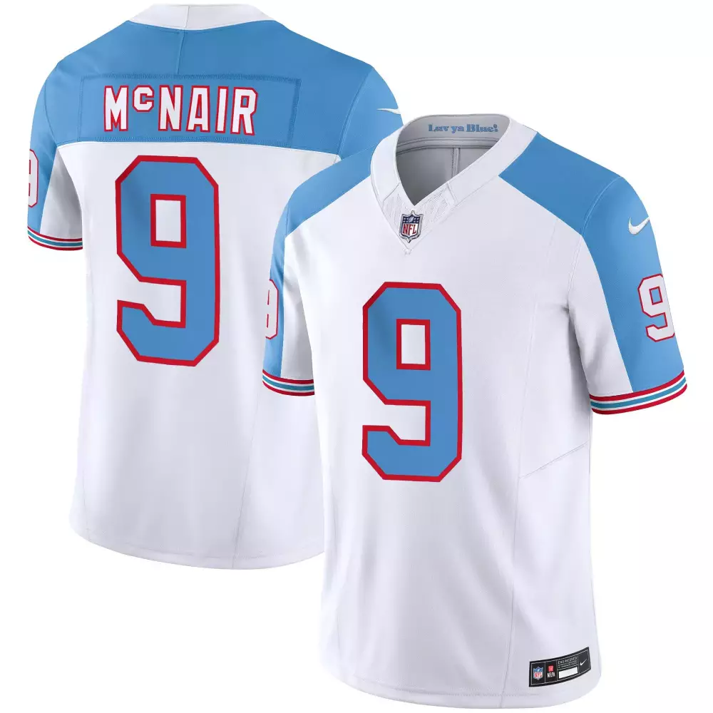 steve mcnair light blue womens tennessee titans special vapor limited jersey all stitched