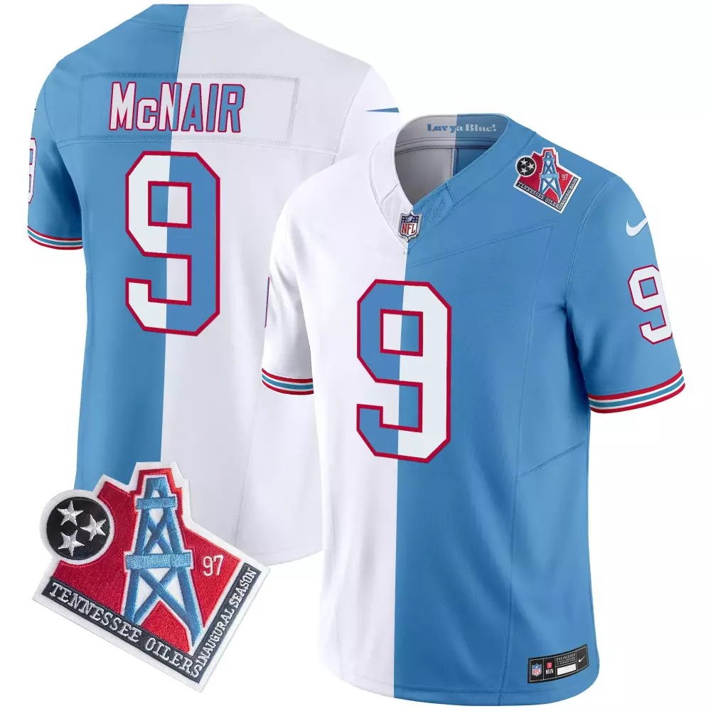 steve mcnair split mens tennessee titans 1997 throwback limited vapor limited jersey all stitched