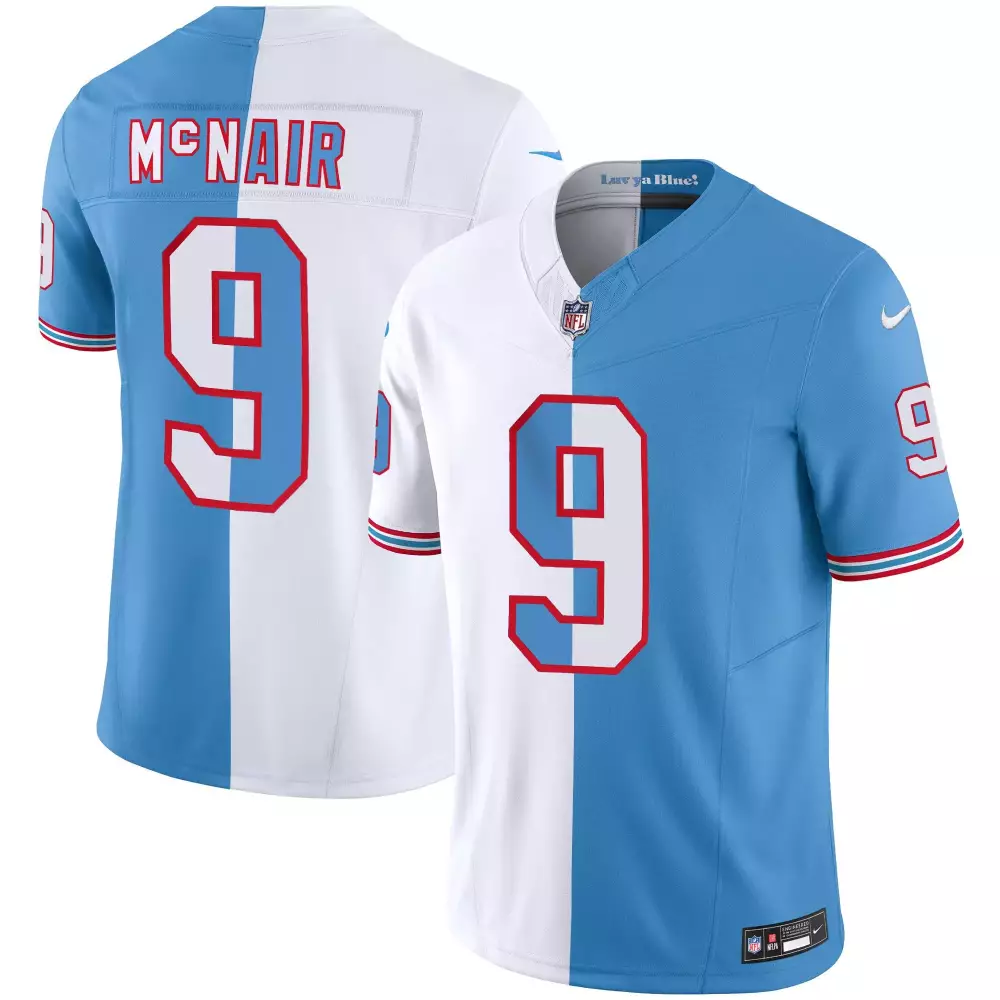 steve mcnair split mens tennessee titans 1997 throwback limited vapor limited jersey all stitched