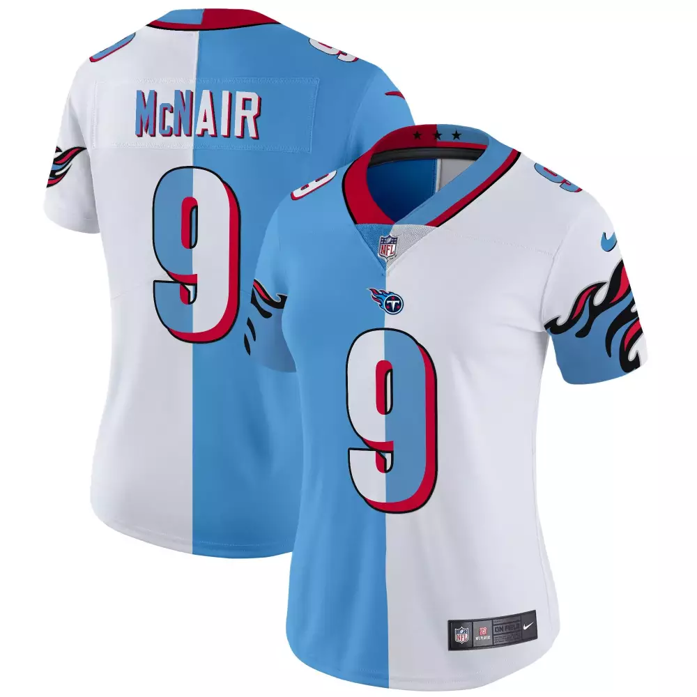 steve mcnair split mens tennessee titans 1997 throwback limited vapor limited jersey all stitched