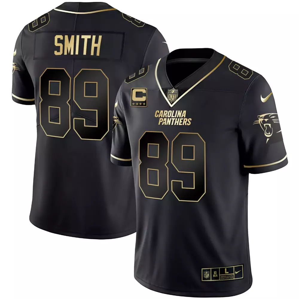 steve smith black gold mens carolina panthers black gold white gold vapor limited jersey all stitched