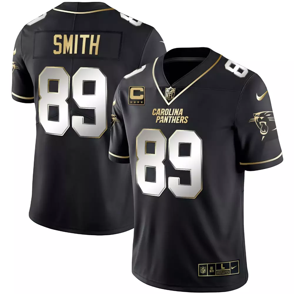 steve smith black gold mens carolina panthers black gold white gold vapor limited jersey all stitched