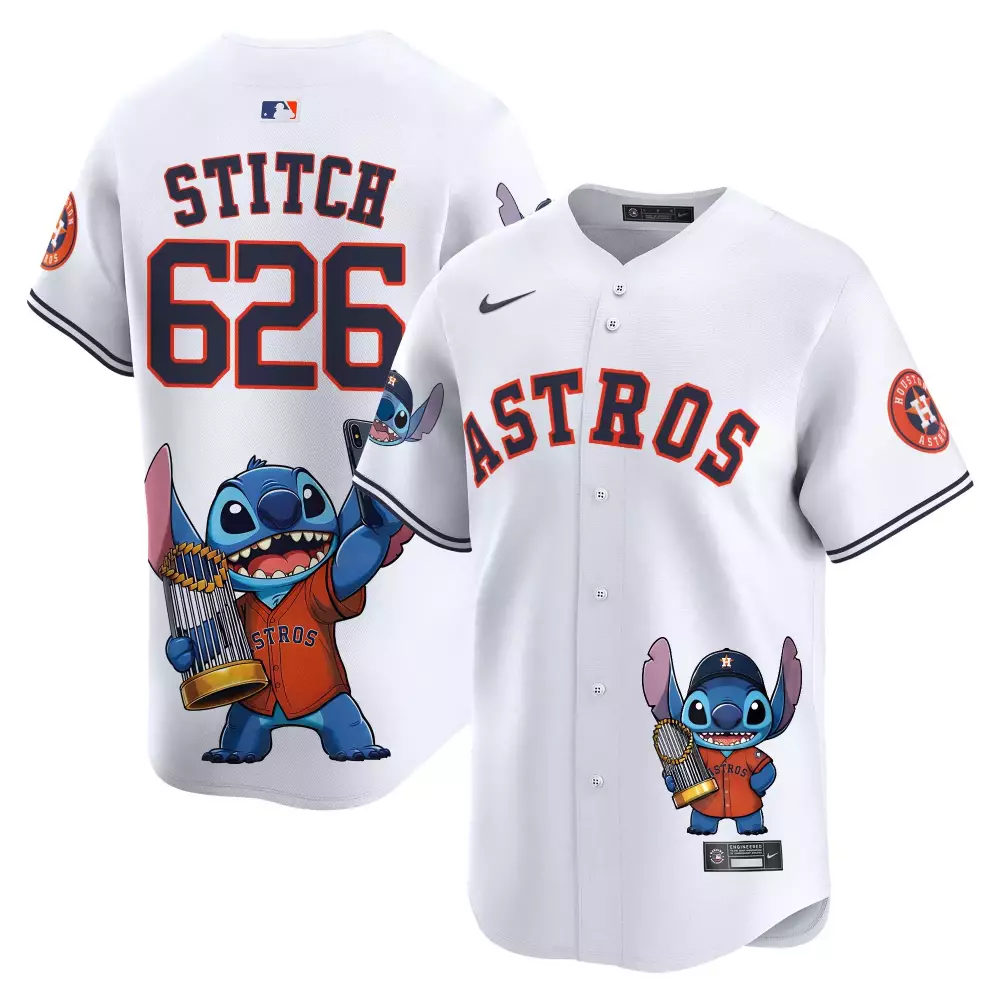 spongebob white unisex houston astros spongebob squarepants vapor premier limited jersey printed