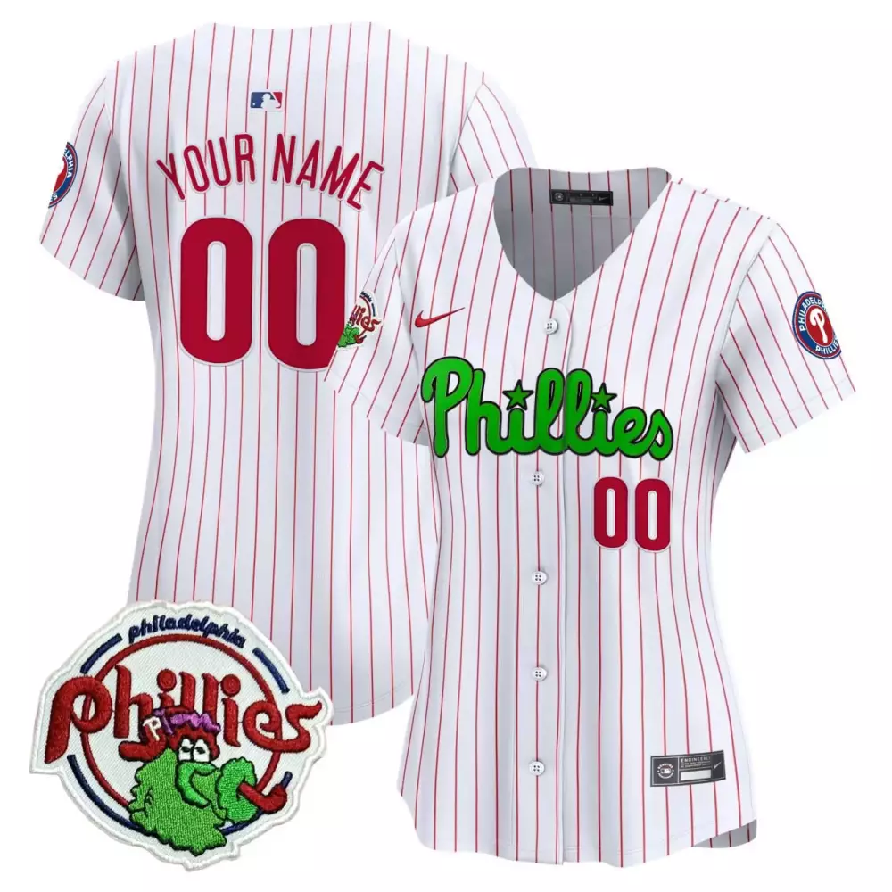 stripes green youth split philadelphia phillies eagles cool base custom jersey all stitched