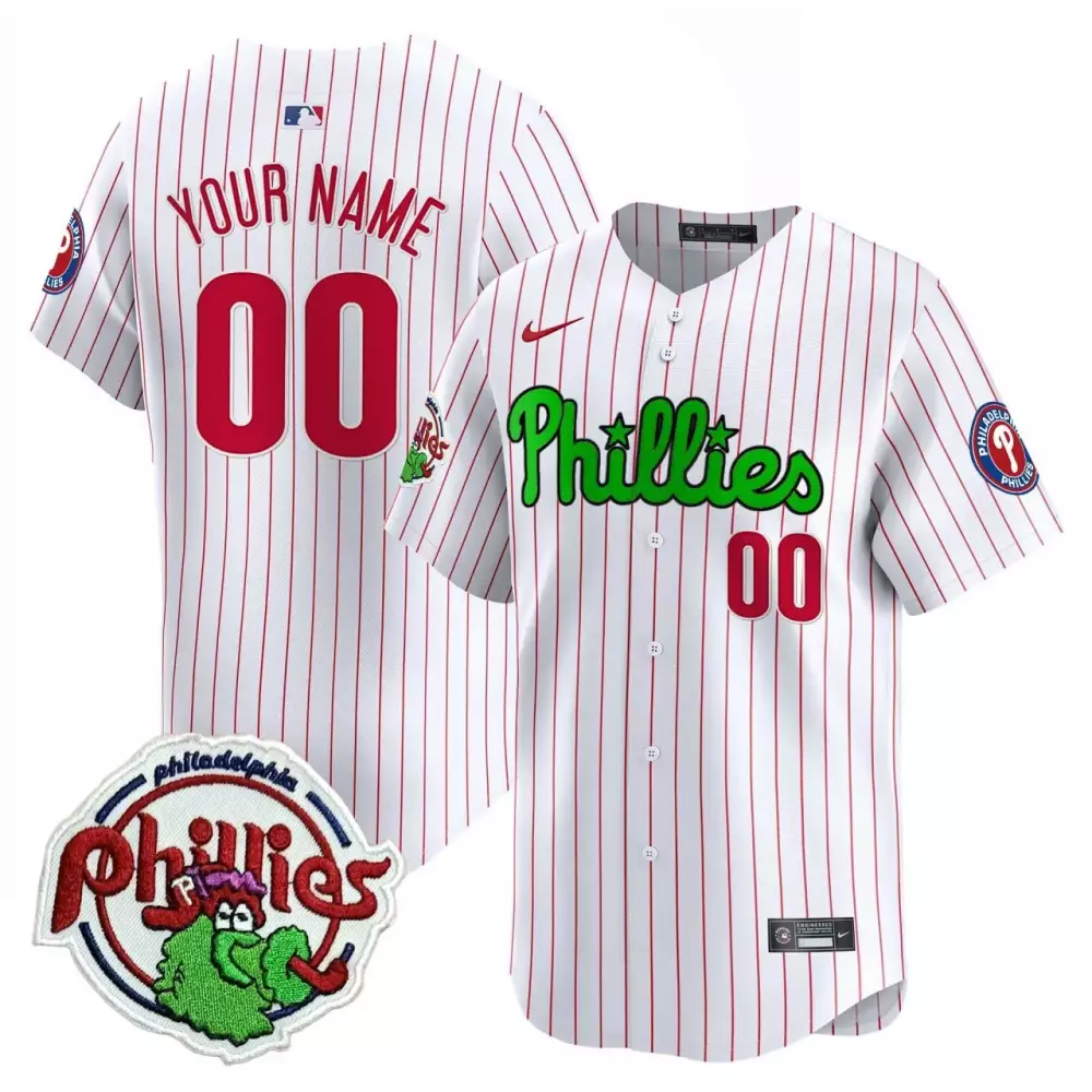 stripes green youth split philadelphia phillies eagles cool base custom jersey all stitched