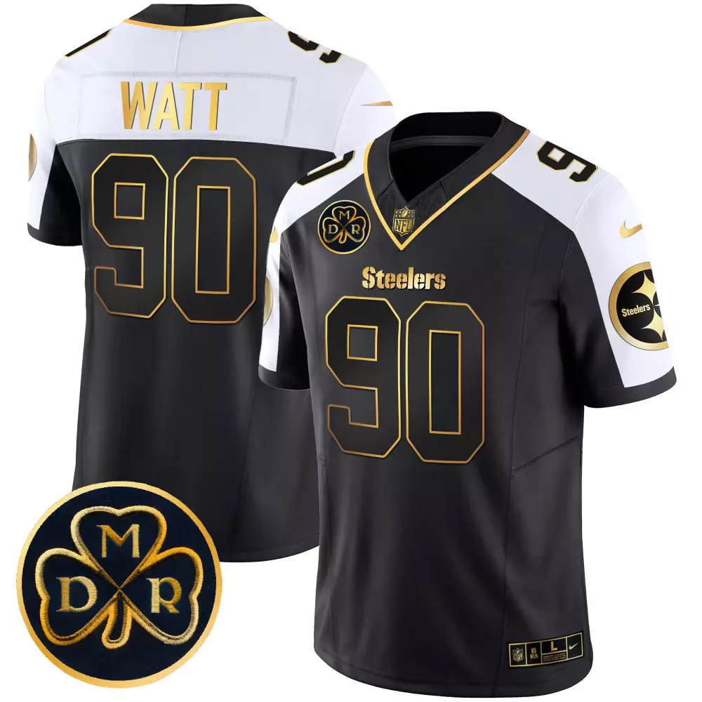T.J. Watt Pittsburgh Steelers 2024 DMR Patch Gold Vapor Limited Jersey | Men's Stitched Fan Gear | Perfect Gift Idea | For Men, Women & Youth