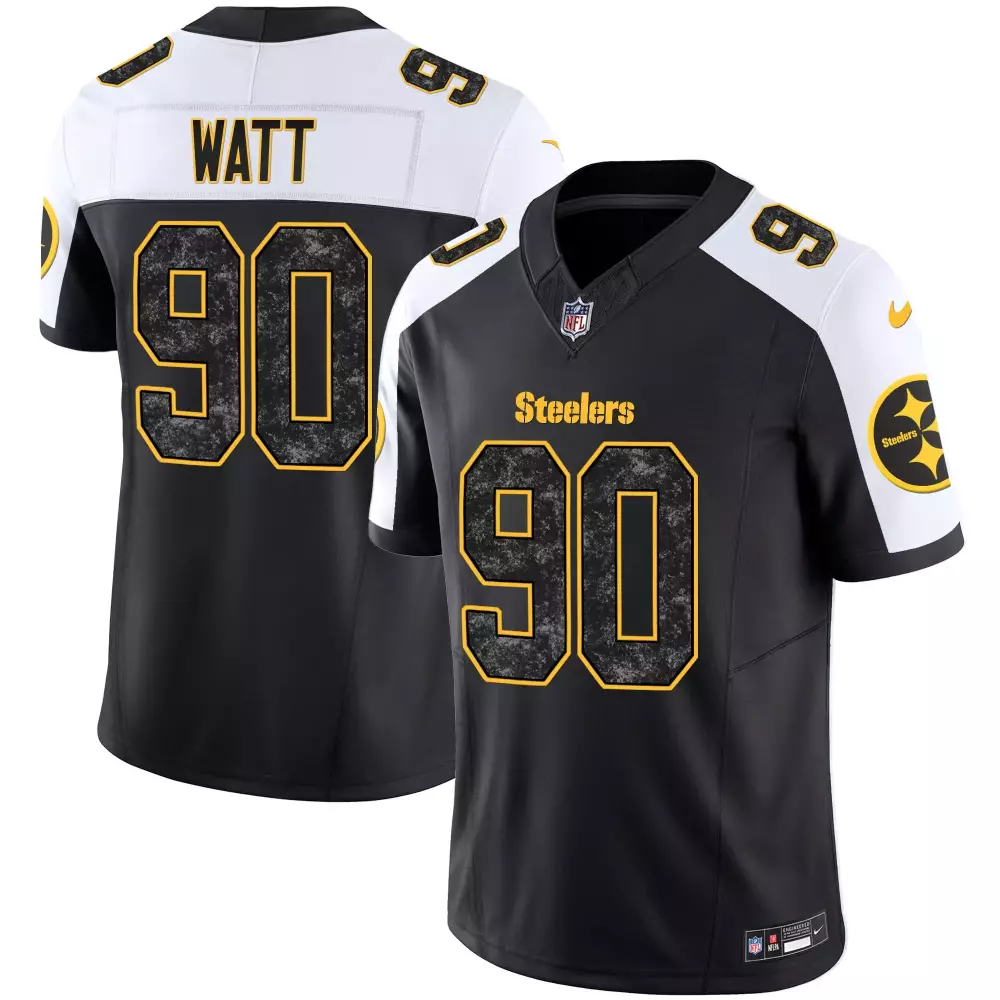 T.J. Watt Pittsburgh Steelers 2024 Grunge Vapor Limited Jersey | Men's Stitched Fan Gear | Ideal Gift Idea | For Men, Women & Youth