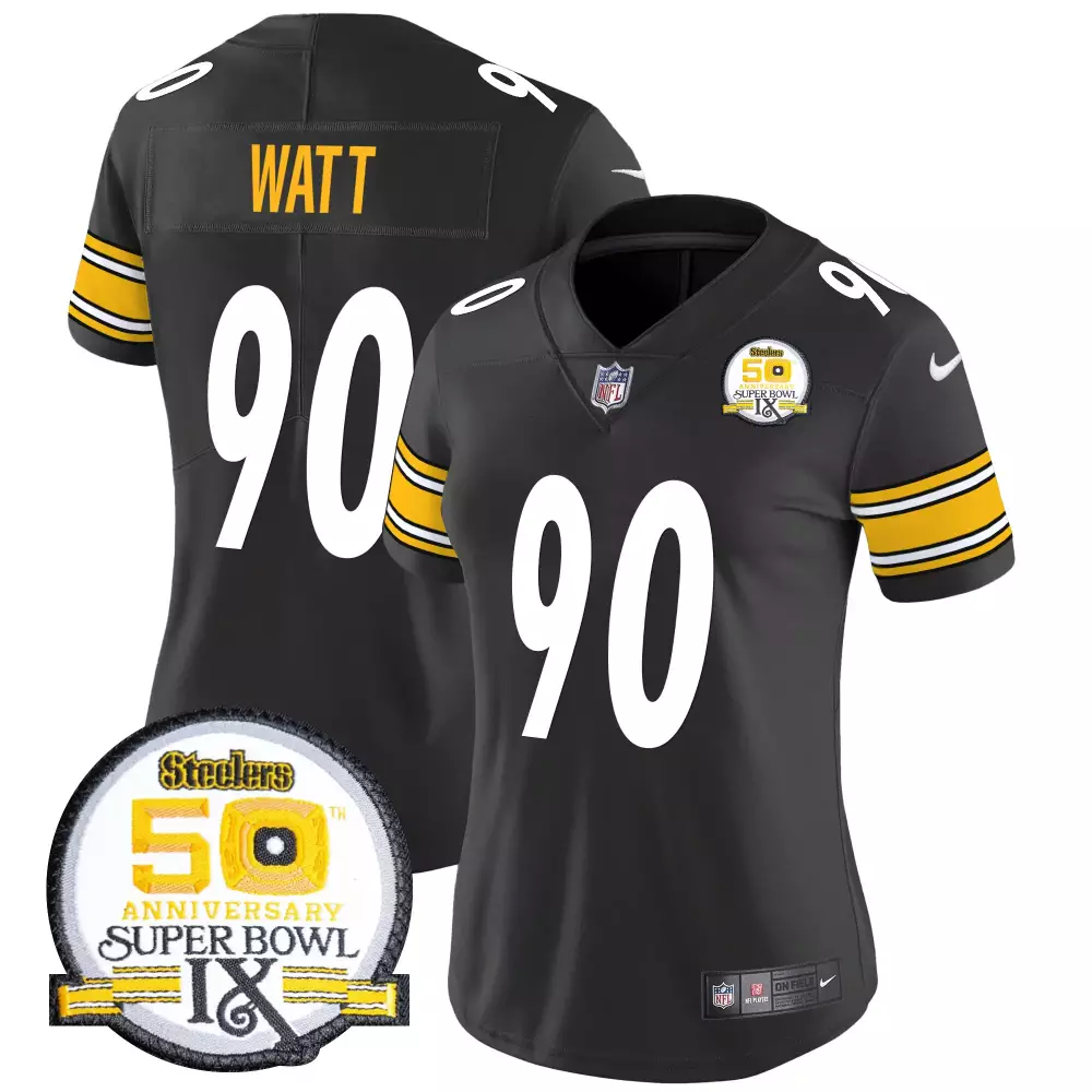 T.J. Watt Pittsburgh Steelers Black Team Game Jersey | Authentic Fan Gear | For Men, Women & Youth