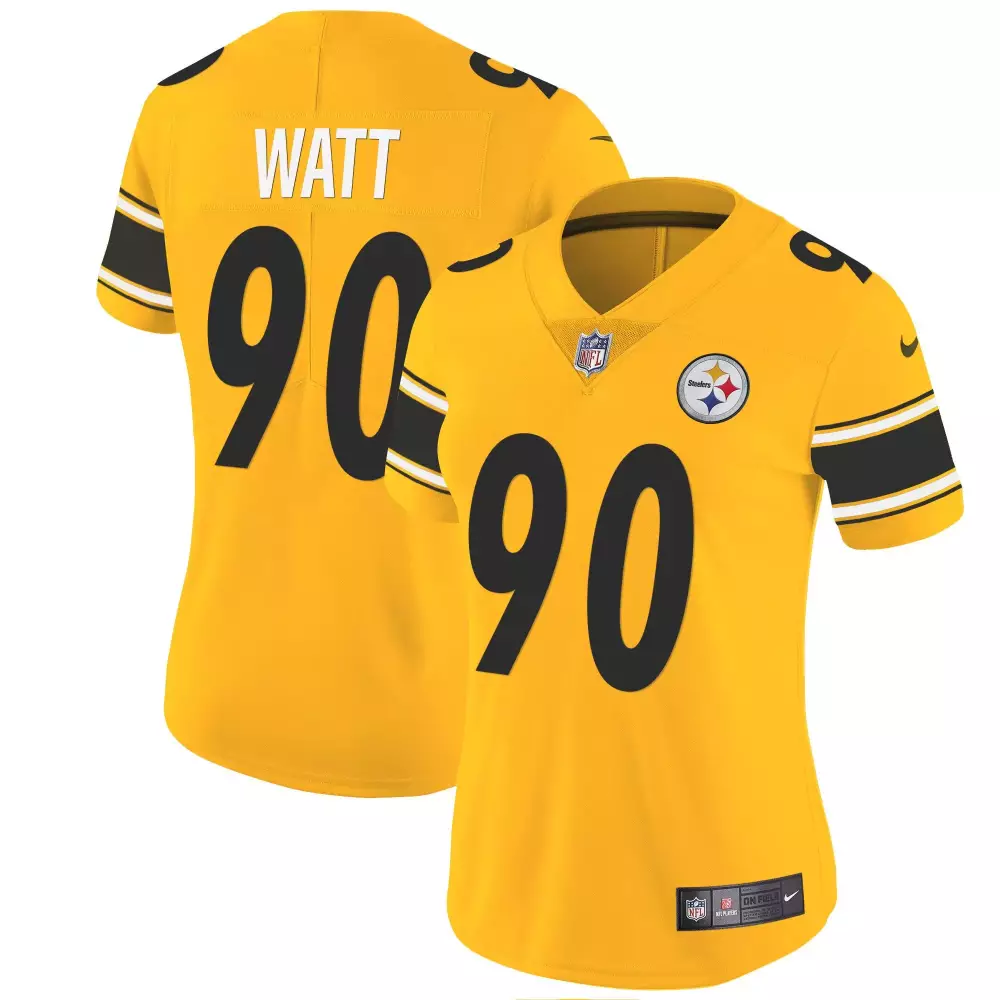 T.J. Watt Pittsburgh Steelers Gold Vapor Limited Jersey | Women's Stitched Fan Gear | For Men, Women & Youth