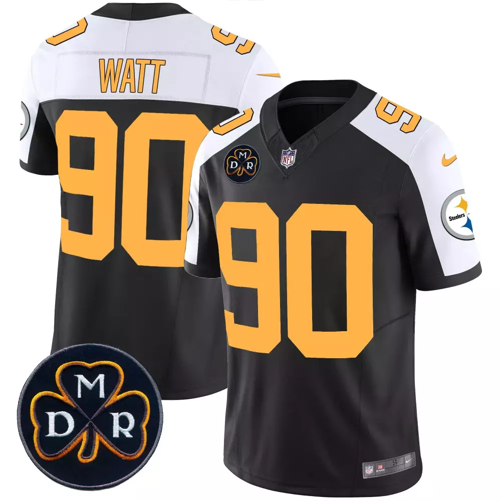 T.J. Watt Pittsburgh Steelers Men's DMR Patch Vapor Limited Jersey | Rush Alternate Style | All Stitched | For Men, Women & Youth