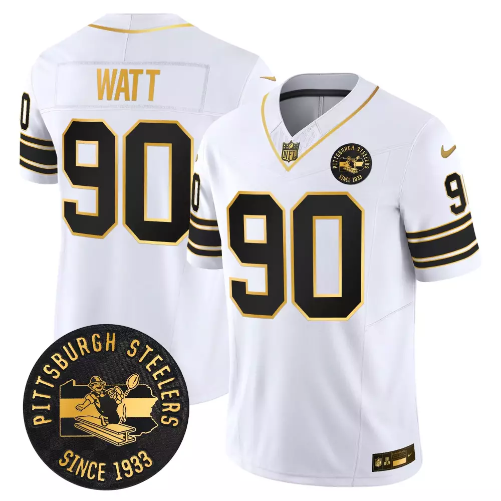 T.J. Watt Pittsburgh Steelers Women's DMR Patch Gold Vapor Jersey | Limited Edition Fan Gear for Game Day | For Men, Women & Youth