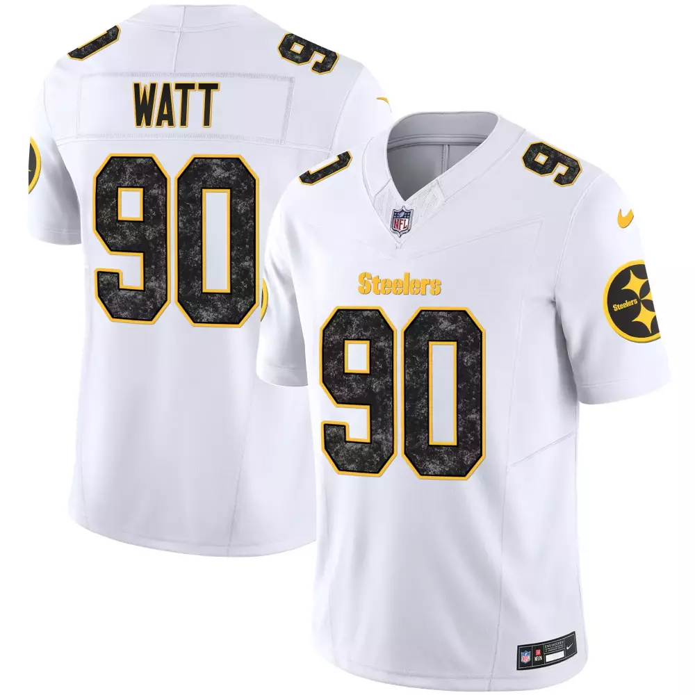 T.J. Watt Pittsburgh Steelers 2024 Grunge Vapor Limited Jersey | Men's Stitched Fan Gear | Ideal Gift Idea | For Men, Women & Youth