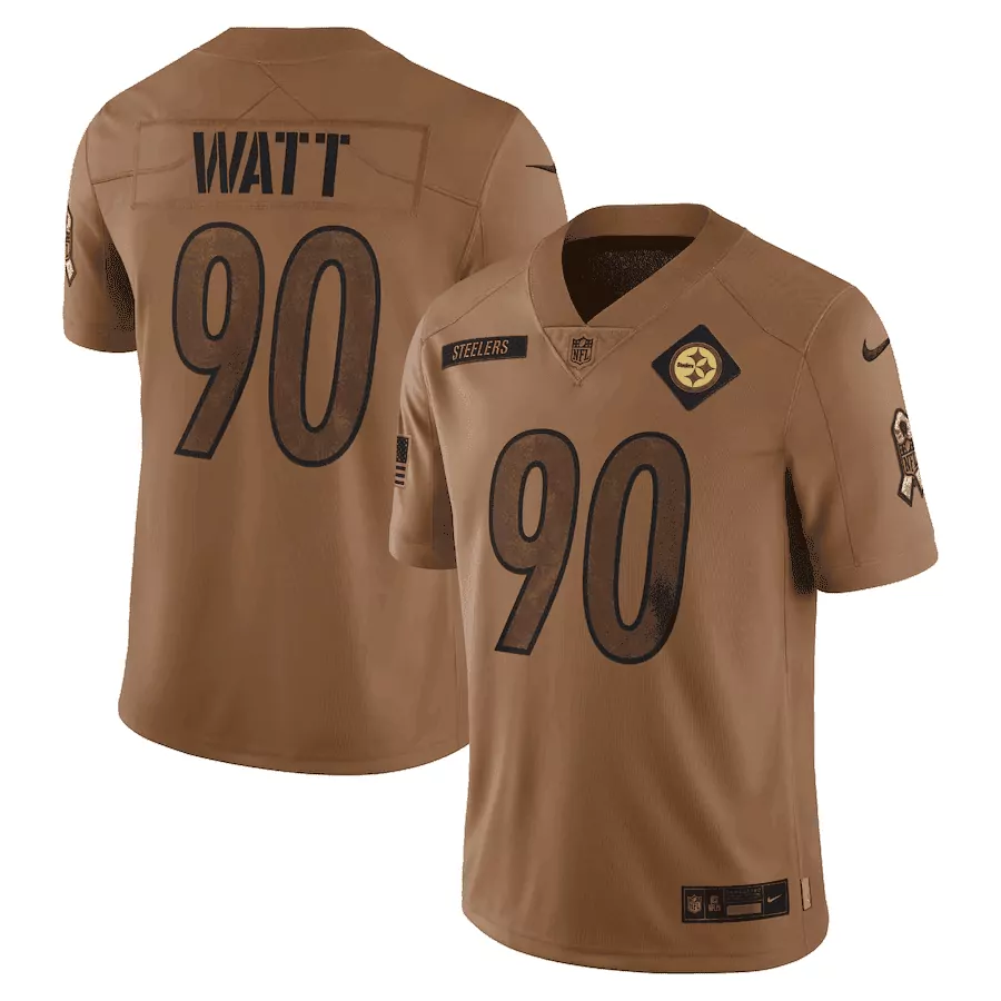 t j watt youth pittsburgh steelers 2022 nfl draft first round pick game black all stitched