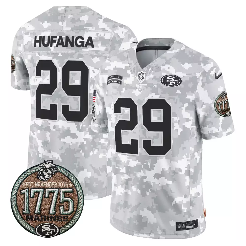talanoa hufanga color sleeves womens san francisco 49ers super bowl lviii patch vapor jersey v2 all stitched