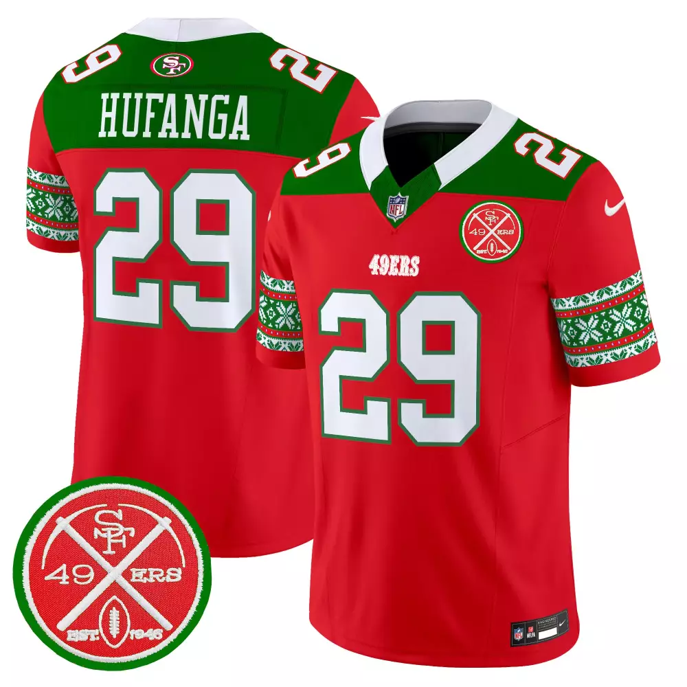 talanoa hufanga navy womens san francisco 49ers 2024 salute to service establishment year patch vapor limited jersey all
