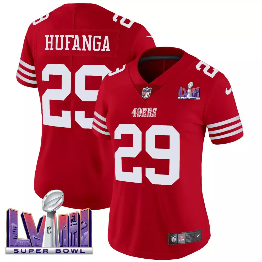 talanoa hufanga navy womens san francisco 49ers 2024 salute to service establishment year patch vapor limited jersey all