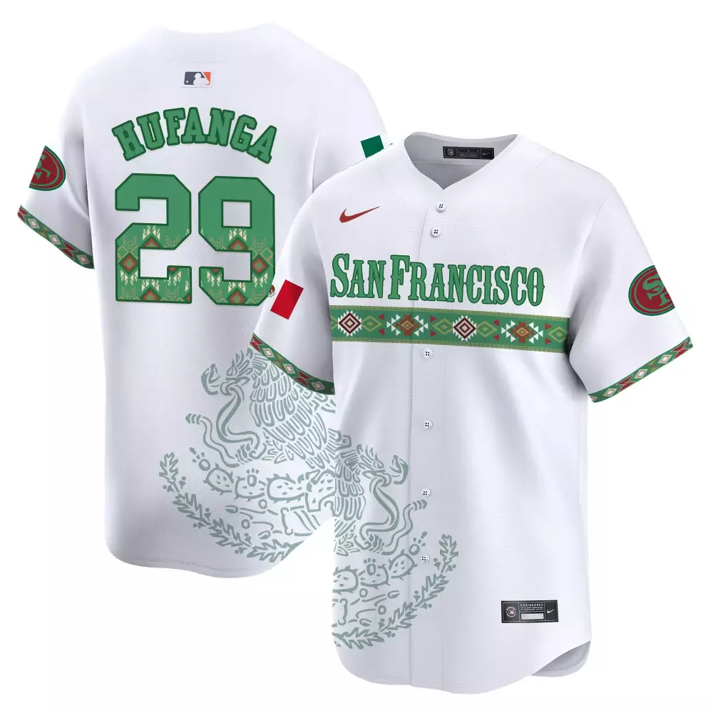 talanoa hufanga split mens san francisco 49ers faithful super bowl lviii patch vapor jersey v2 all stitched